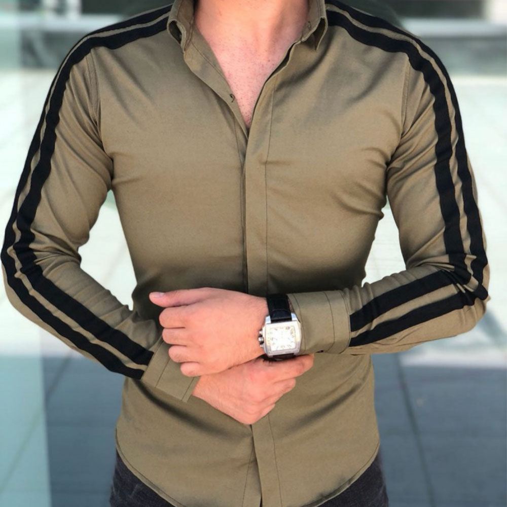 Fashion Luxury Side Stripe Shirt