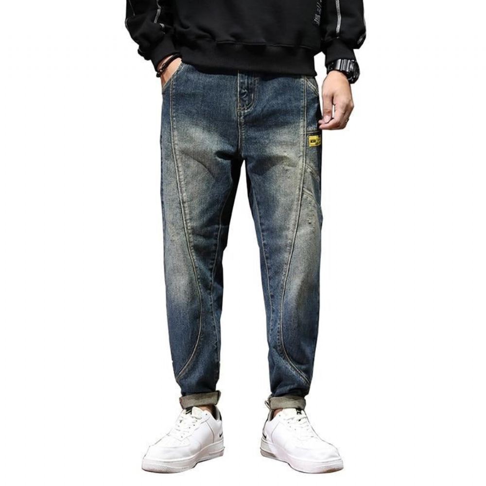 Luźne Dżinsy Streetwear Casual