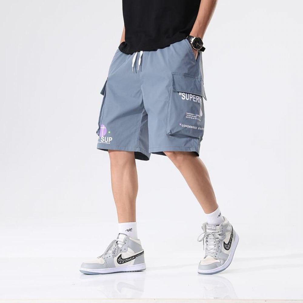 Streetwear Baggy Oddychające Szorty Plażowe