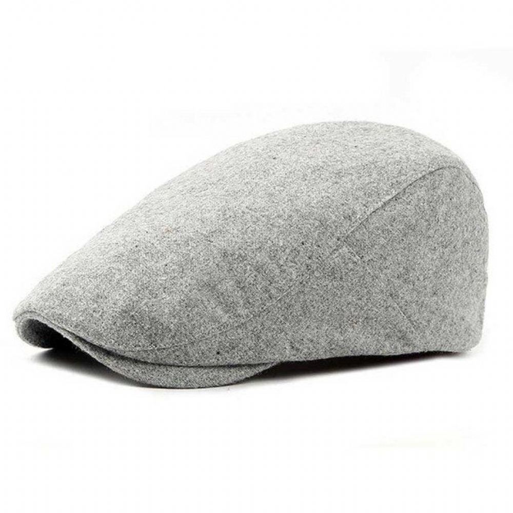 Zimowy Wełniany Beret W Stylu Brytyjskim