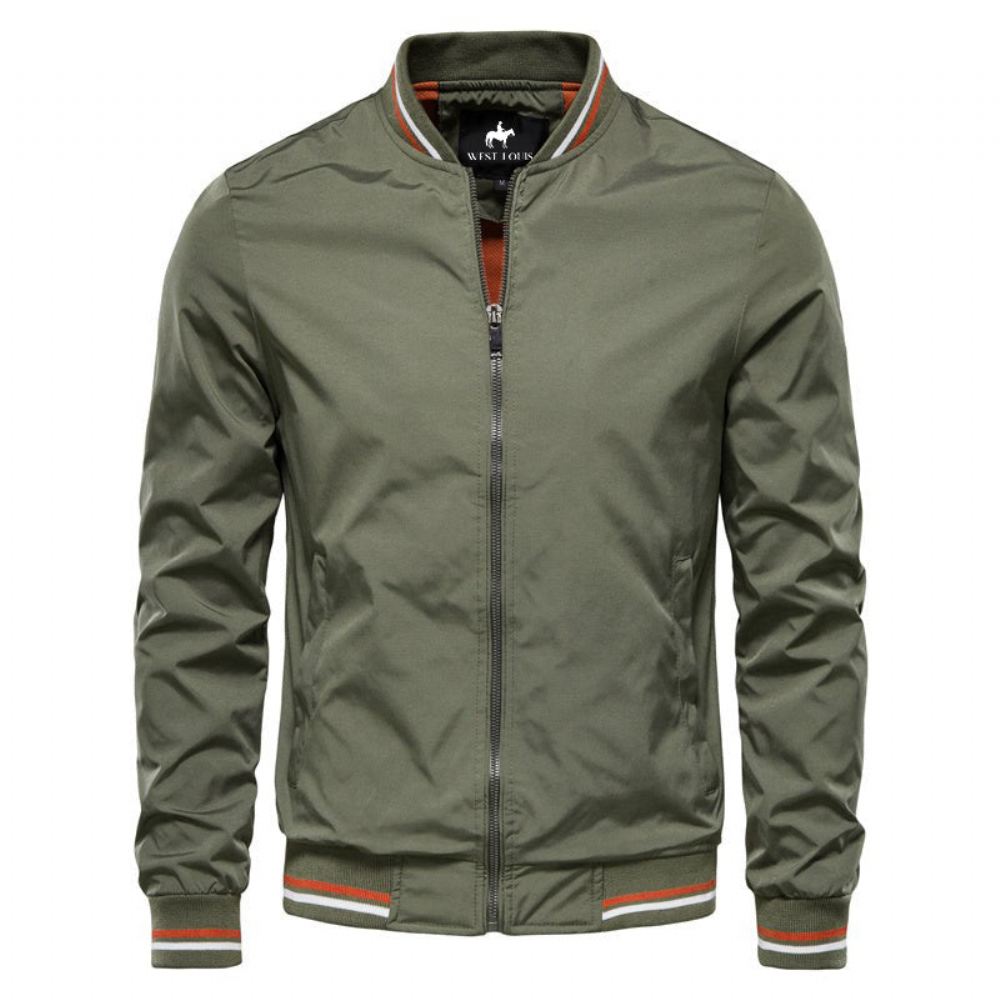 Kurtka Bomber Baseball Solid Color Business