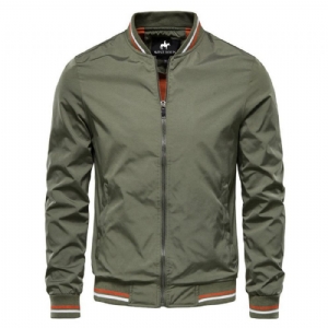 Kurtka Bomber Baseball Solid Color Business