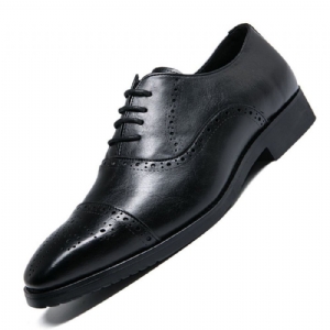 Całe Cięcie Fashion Pointed Toe Business Dress Shoes