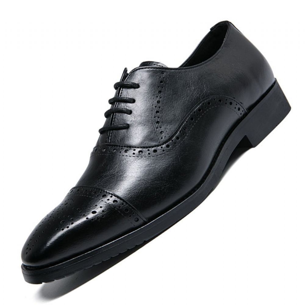 Całe Cięcie Fashion Pointed Toe Business Dress Shoes