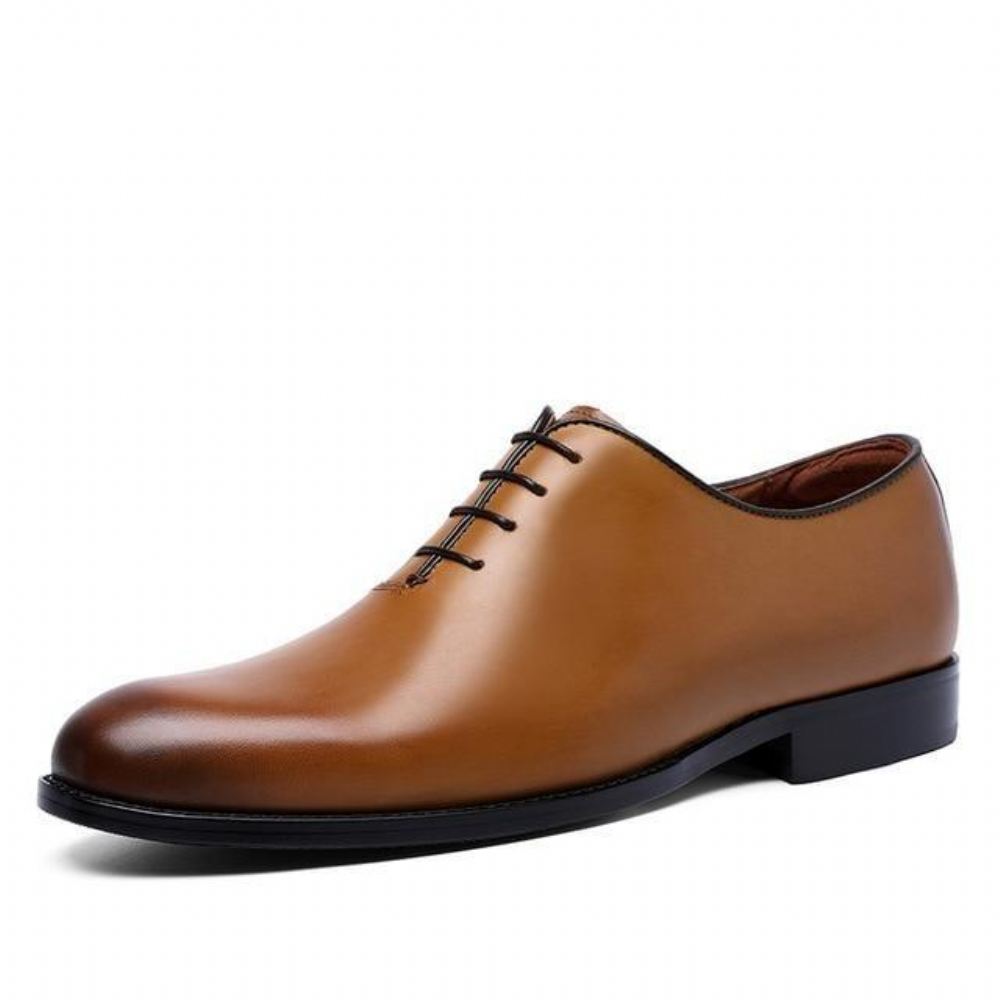 Formalne Biznesowe Sznurowane Minimalistyczne Buty Oxford