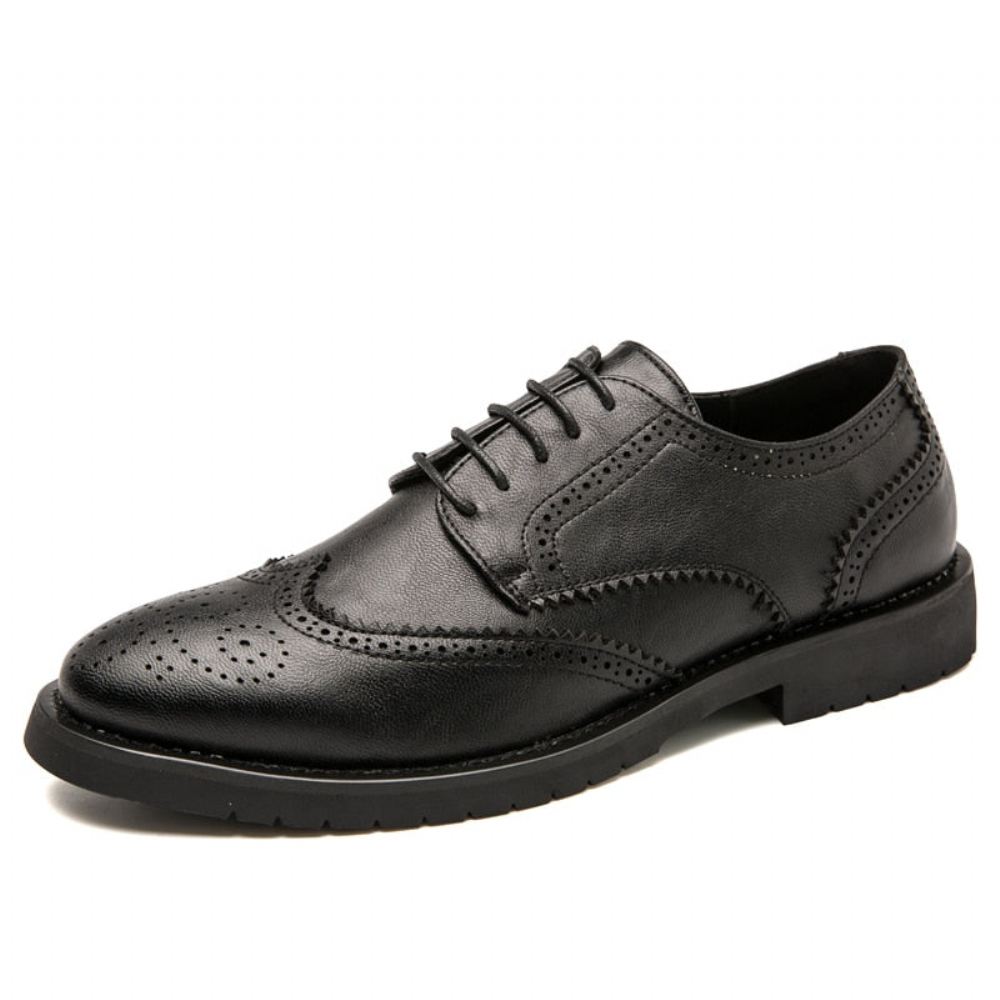 Męskie Buty Brogue British Casual Skórzane Buty Do Sukienki