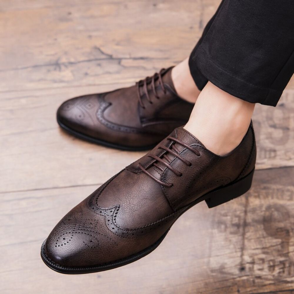 Męskie Buty Oxford W Stylu Retro Brogue