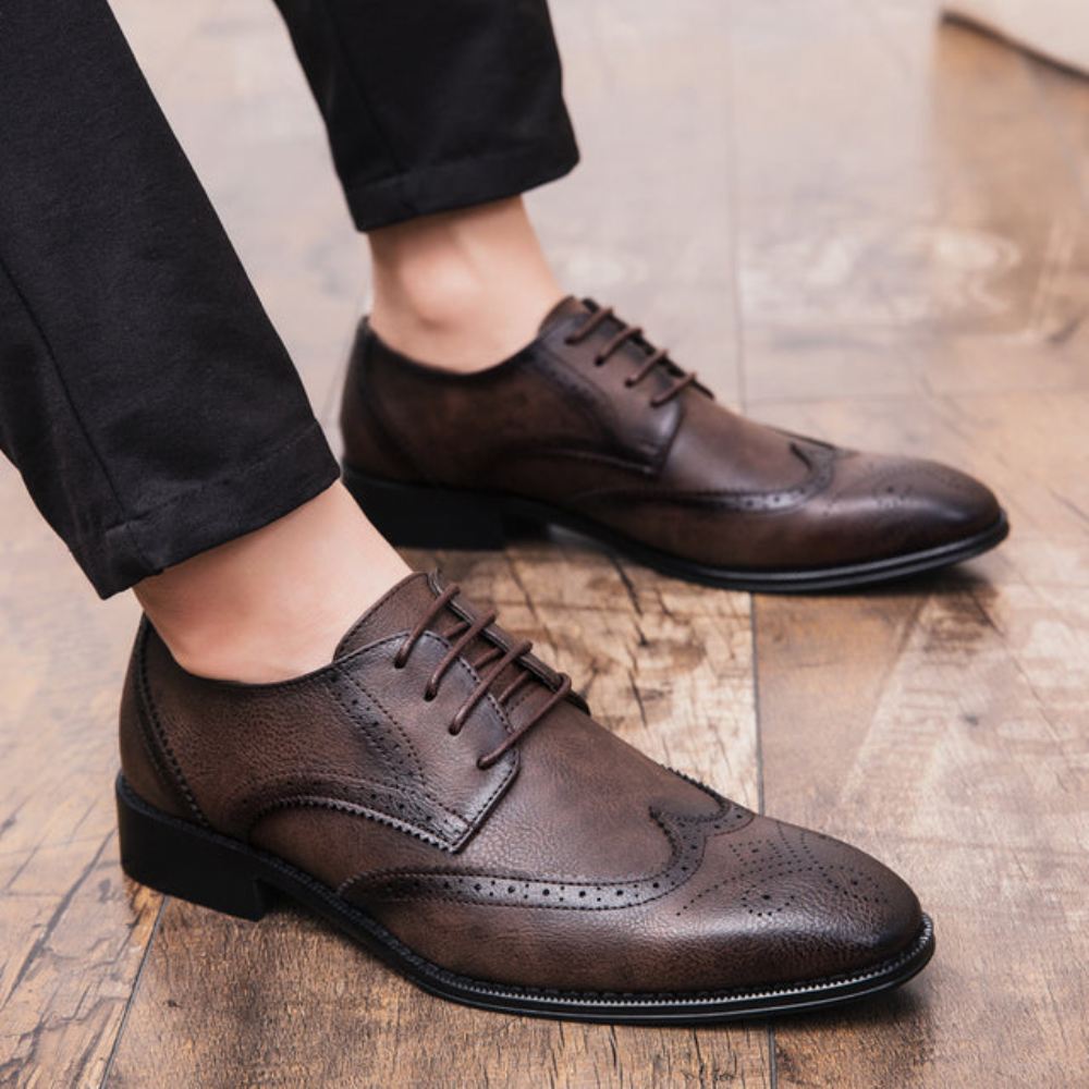 Męskie Buty Oxford W Stylu Retro Brogue