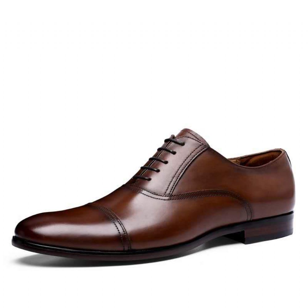 Skórzane Buty Oxford W Stylu Retro Bullock