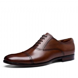 Skórzane Buty Oxford W Stylu Retro Bullock