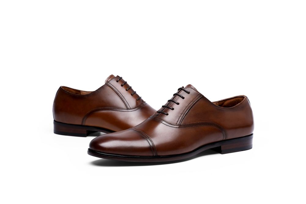 Skórzane Buty Oxford W Stylu Retro Bullock