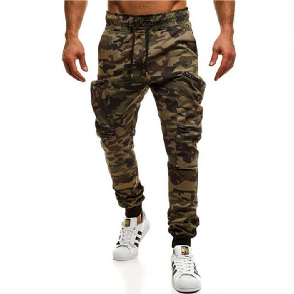 Spodnie Dresowe Camo Cargo