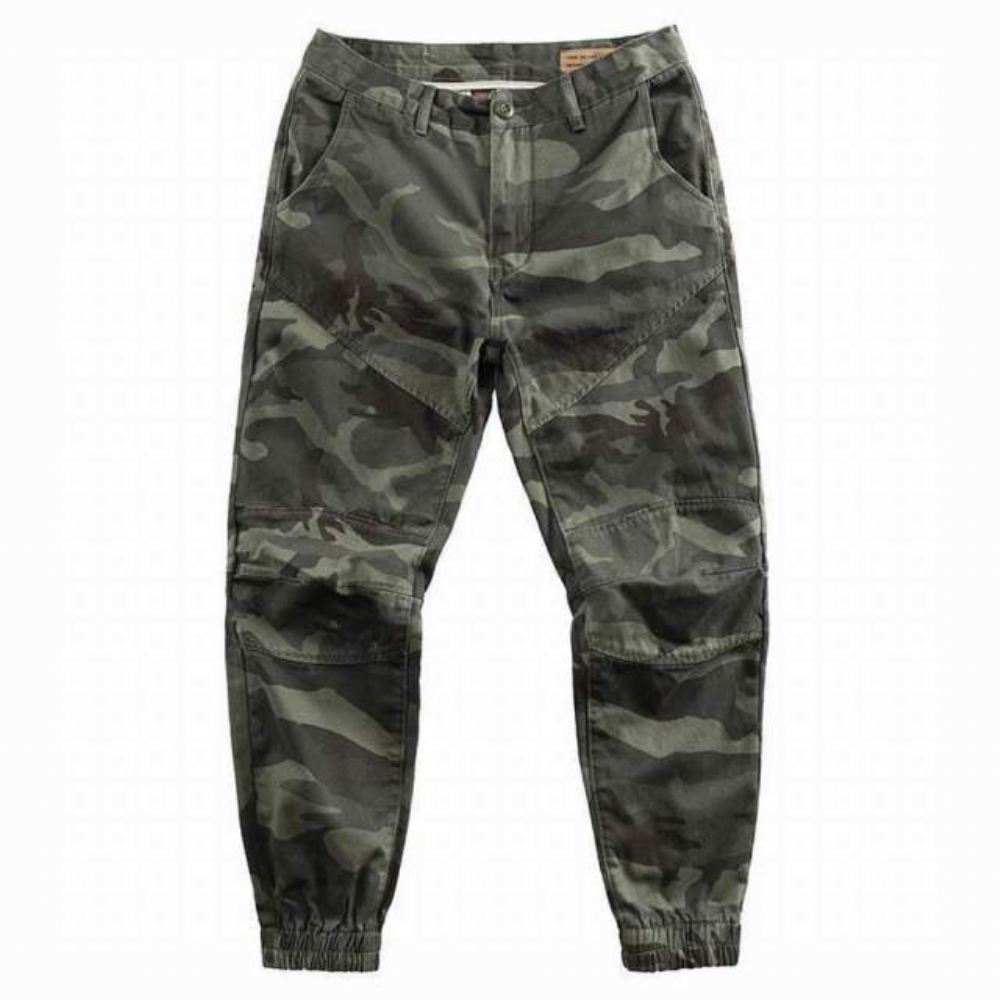 Streetwear Jogger 100% Bawełniane Spodnie Kamuflażowe