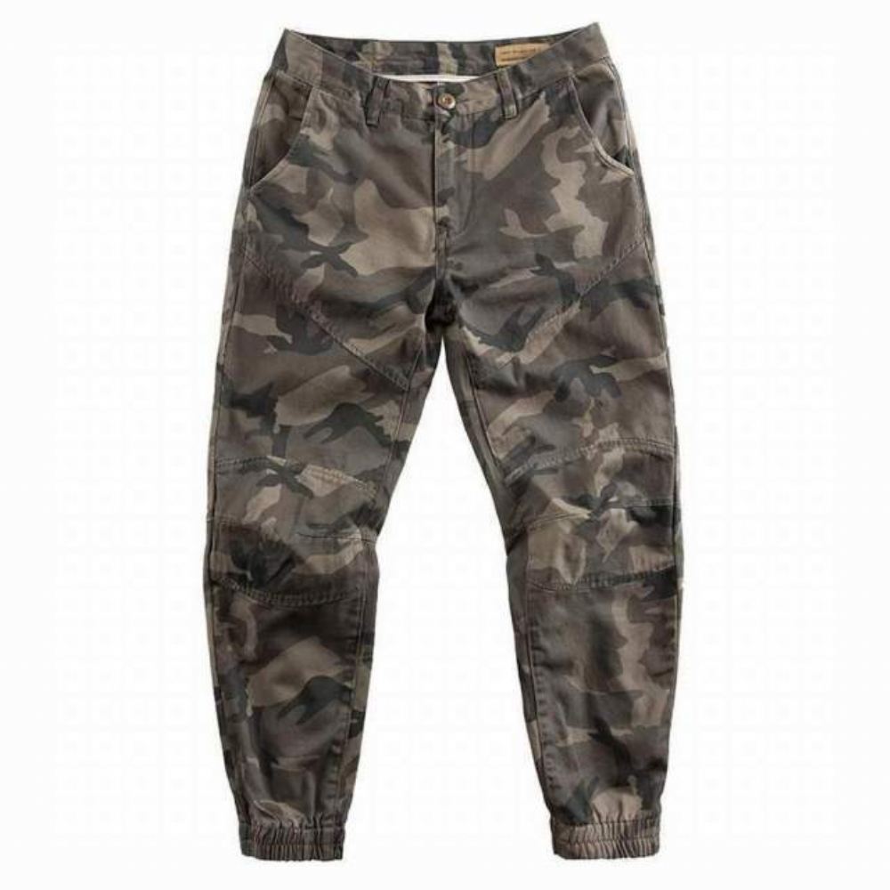 Streetwear Jogger 100% Bawełniane Spodnie Kamuflażowe