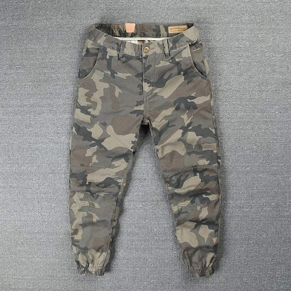 Streetwear Jogger 100% Bawełniane Spodnie Kamuflażowe